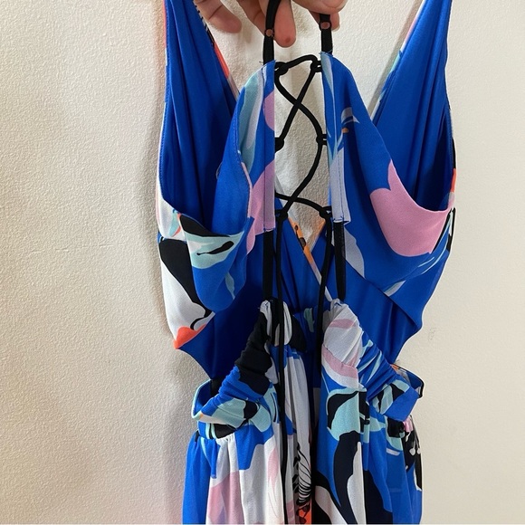 Express Floral Cutout Maxi Dress XS - Picture 9 of 14